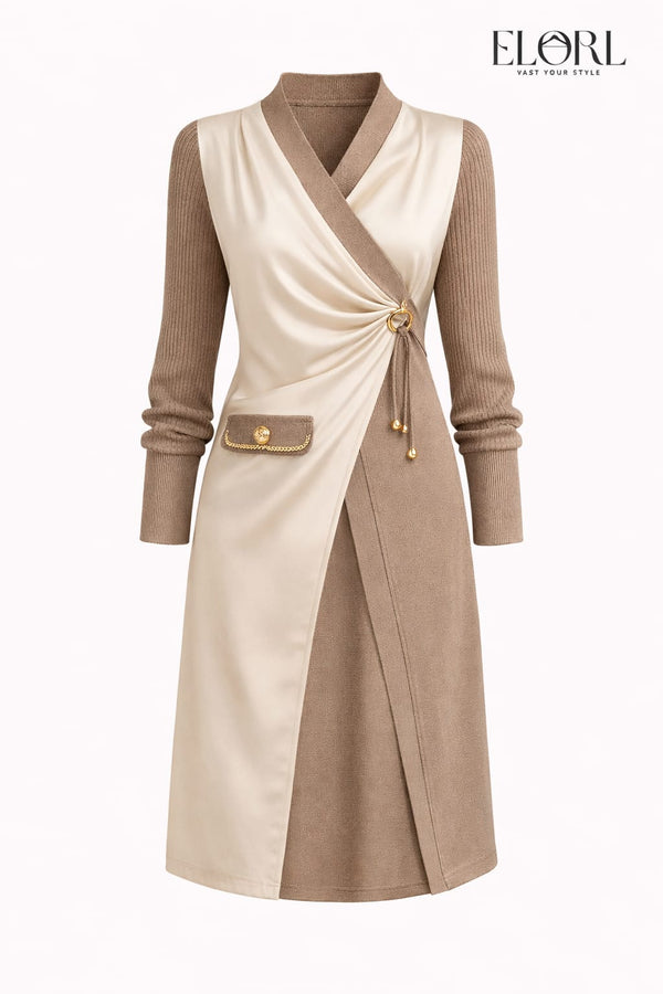 Eloria Luxe Wrap Dress for Women