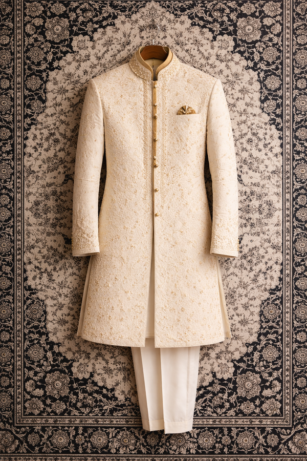 Zar-e-Sama Sherwani for Men