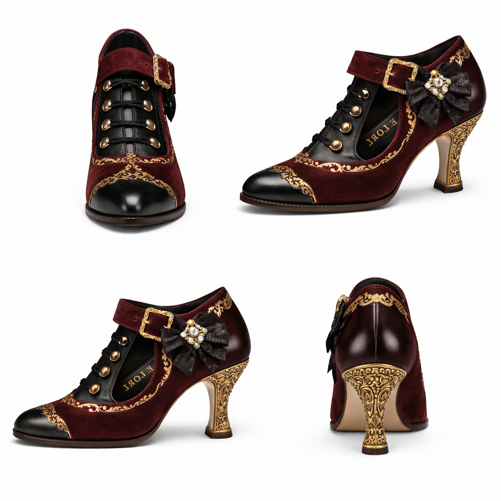 Elorl Baroque Duchess Heels for Women