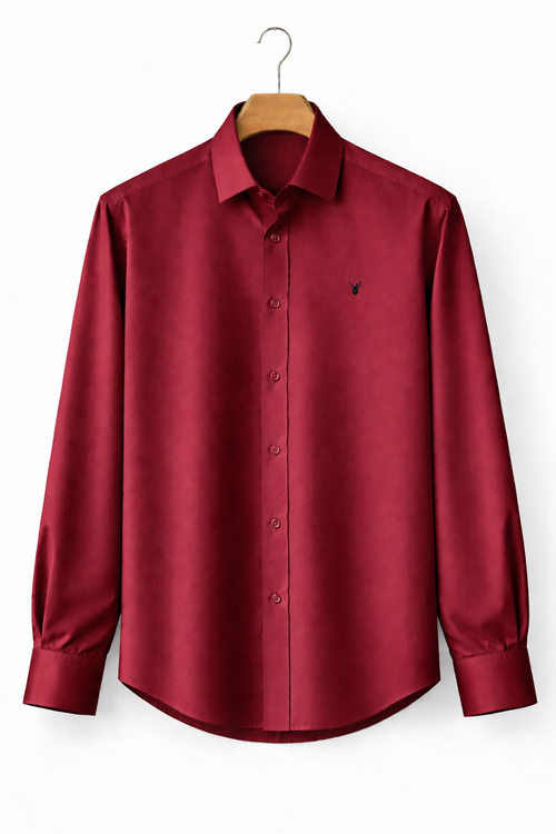 Elorl Regular Fit Red Shirt for Men